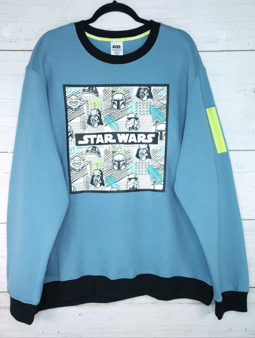 Disney Star Wars Graphics Long Sleeve Pullover Sweatshirt
